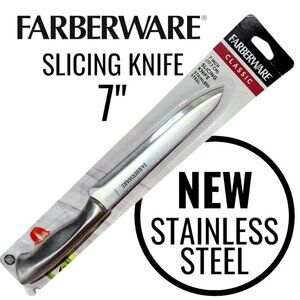 NEW FARBERWARE Classic 7" 7 Inch Stainless Steel Kitchen Knife Tools Utensils NE